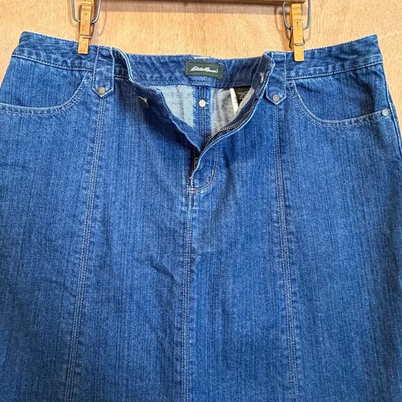 Eddie Bauer Jean Skirt Eddie Bauer Denim Skirt Women’s Size 16 Petite Heritage - Picture 6 of 13